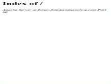 Tablet Screenshot of forum.fantasytalesonline.com